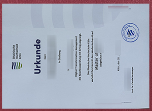 Rheinische Hochschule Köln Urkunde