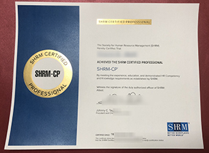 SHRM CP certificate