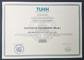 TUHH Urkunde, Technische Universität Hamburg Urkunde sample