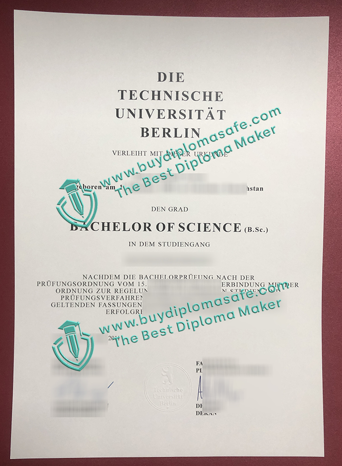 Technische Universität Berlin Urkunde