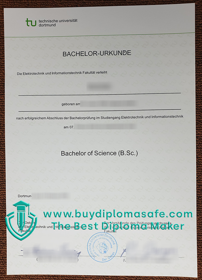 Technische Universität Dortmund Urkunde