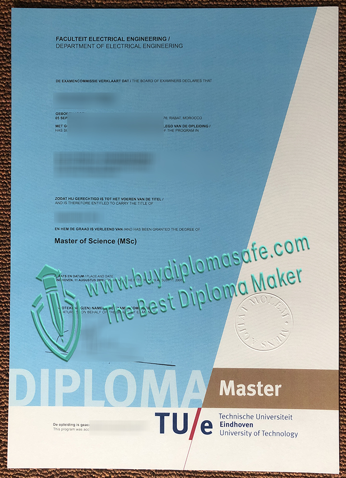 Technische Universiteit Eindhoven (TUe) Urkunde