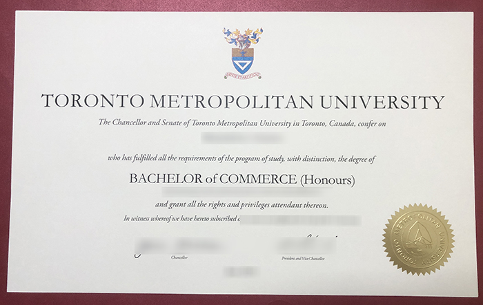 Toronto Metropolitan University degree Toronto Metropolitan University degree