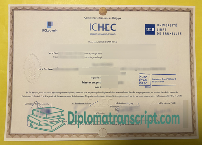 UCLouvain Saint-Louis Bruxelles diploma