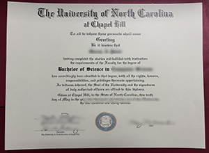 UNC Chapel Hill diploma sample
