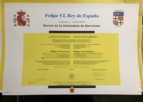 University of Barcelona diploma