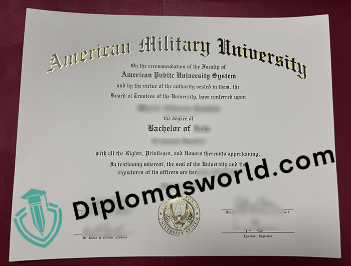 American Military University diploma