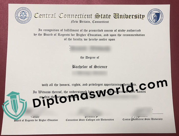 Central Connecticut diploma, Order a CCSU degree