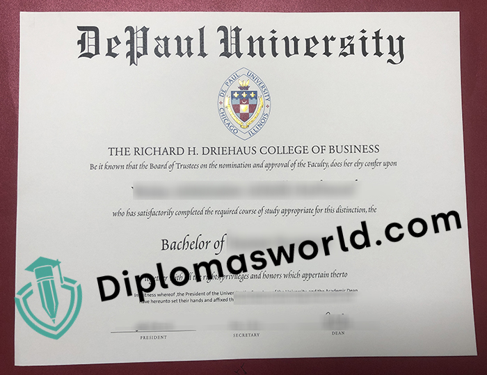 DePaul University diploma