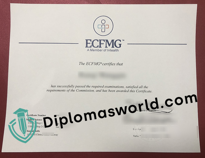 ECFMG certificate