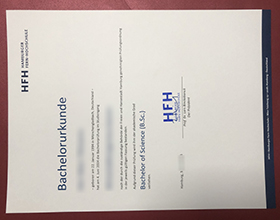 HFH · Hamburger Fern-Hochschule Urkunde sample