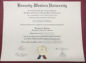Kennedy-Western University diploma diploma
