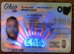 Ohio driver’s license, Order an Ohio ID sample