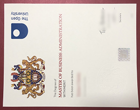 Open University degree sample