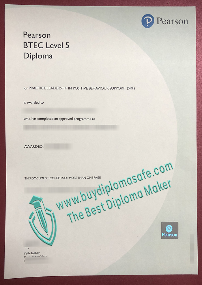 Pearson BTEC Level 5 diploma Pearson BTEC Level 5 diploma