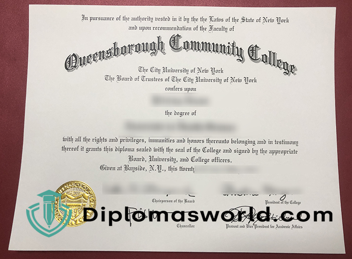 Queensborough Community College (QCC) diploma Queensborough Community College (QCC) diploma