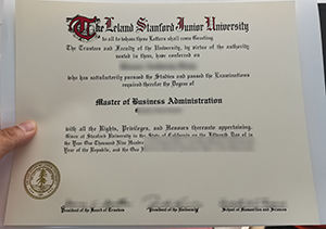 Stanford University diploma