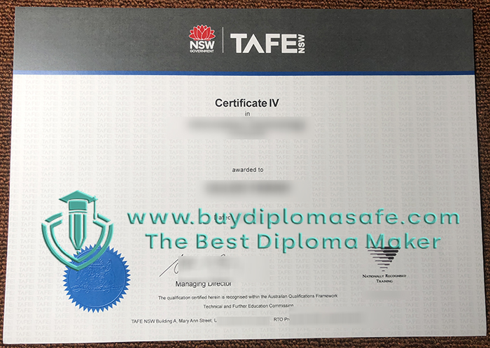 TAFE NSW Certificate