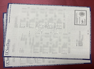 UC San Diego transcript sample