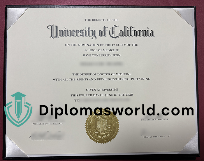 UCR diploma, UC Riverside degree