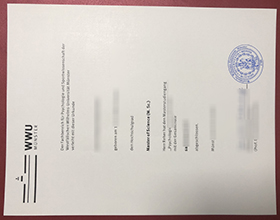 Universität Münster Urkunde sample