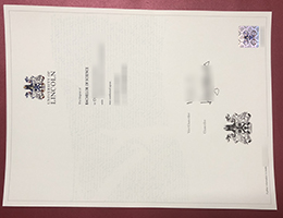 University of Lincoln degree certificate
