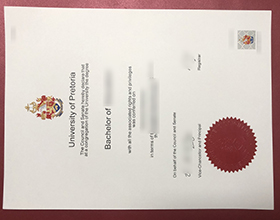 University of Pretoria degree certificate