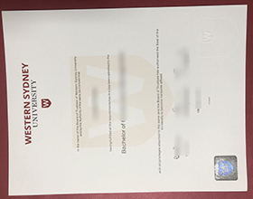 Western Sydney University degree sample