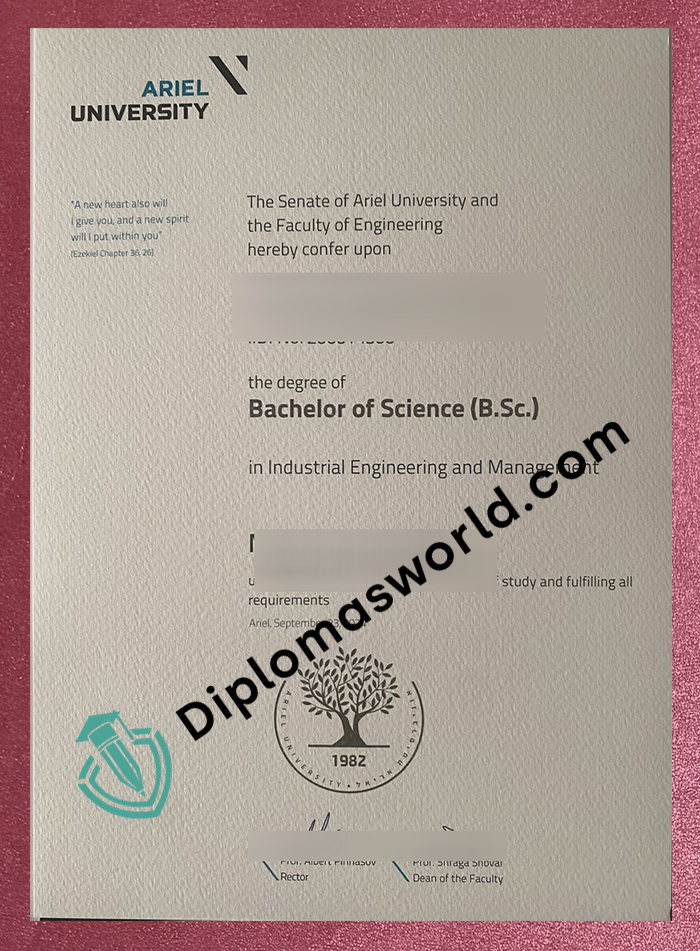 Ariel University degree
