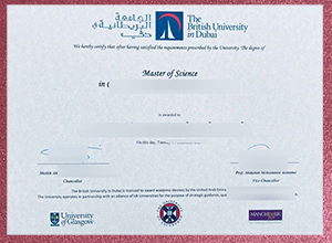 British University in Dubai degree sample