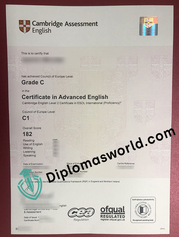 Cambridge Assessment English C1 Certificate Cambridge Assessment English C1 Certificate