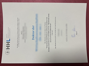 HHL Leipzig Graduate School of Management Urkunde