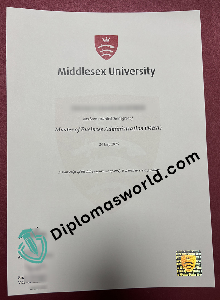 Middlesex University degree Middlesex University degree