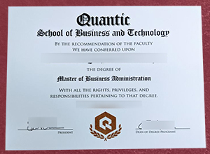 Quantic School of Business and Technology deegree sample