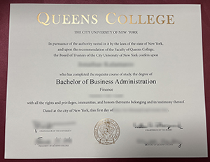 Queens College degree, Queens College diploma