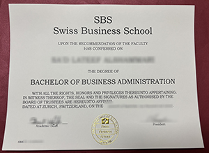 SBS Swiss Business School diploma sample
