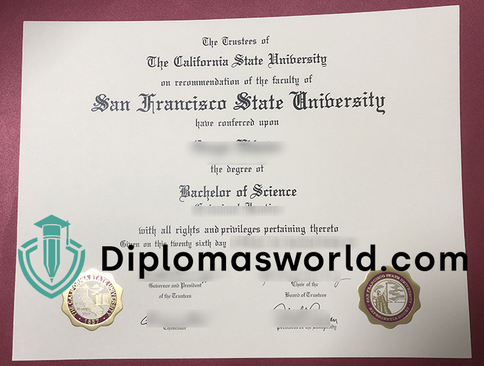 SFSU diploma