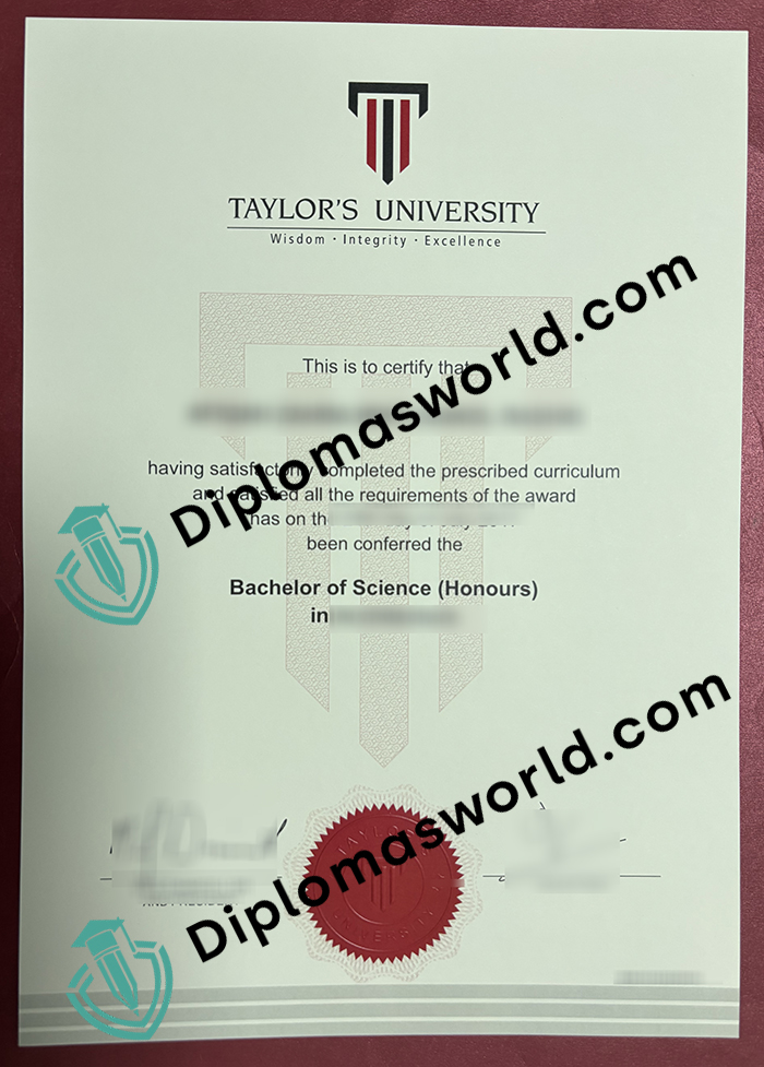 Taylor's University degree Taylor's University degree