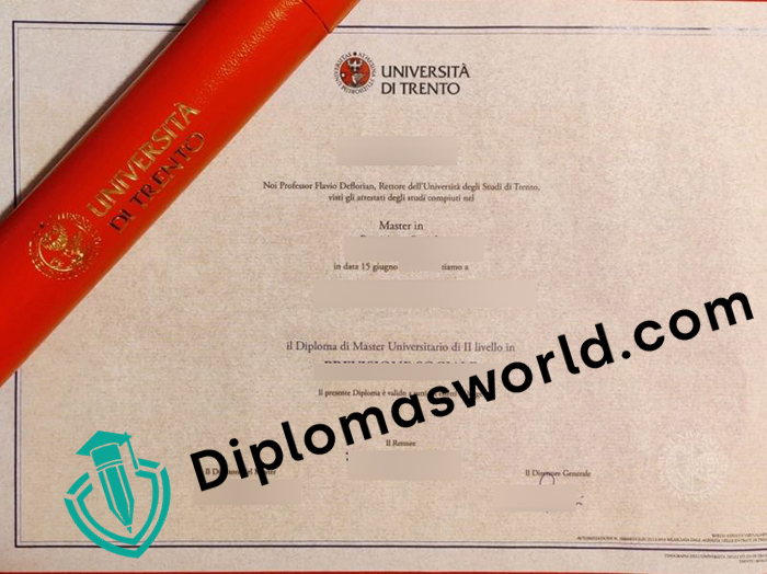 Università degli Studi di Trento diploma, Università degli Studi di Trento laurea.