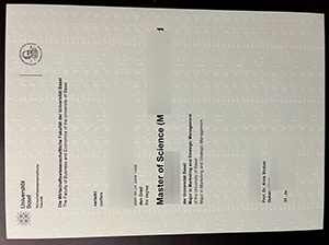 Universität Basel Urkunde sample