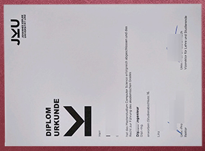 Universität Linz urkunde sample