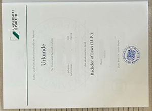 University of Bayreuth Urkunde sample