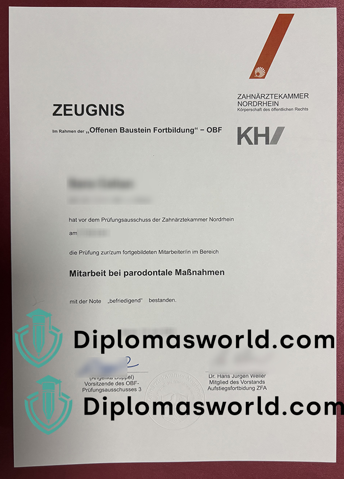 Zahnärztekammer Nordrhein Zeugnis Zahnärztekammer Nordrhein Zeugnis