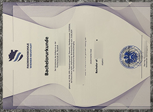 FHWN Bachelor Urkunde sample
