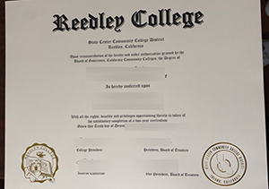 Reedley college degree sample