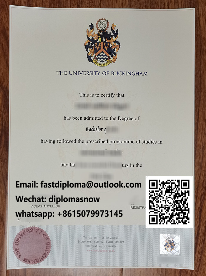 白金汉大学学位证书, University of Buckingham diploma 